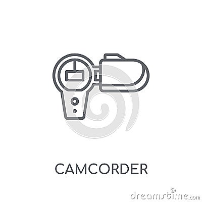 Camcorder linear icon. Modern outline Camcorder logo concept on Vector Illustration