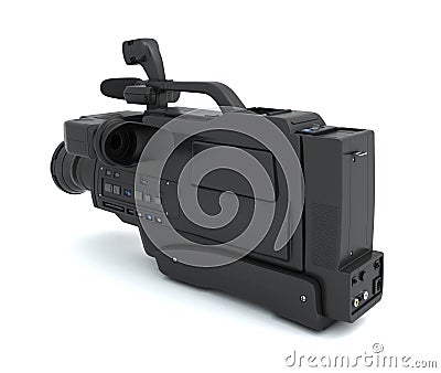 Camcorder on a white Stock Photo