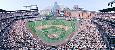 Camden Yard Stadium, Baltimore, Orioles v. Rangers, Maryland Editorial Stock Photo