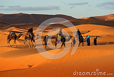 Camel caravan Editorial Stock Photo