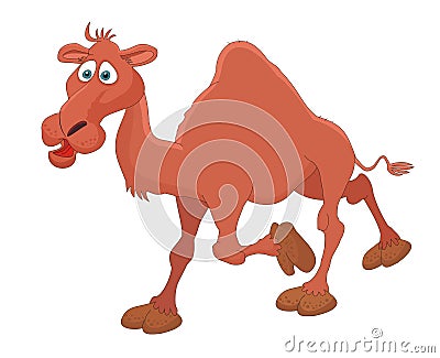 Camel cartoon vector illustration Vector Illustration