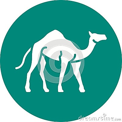 Camel icon vector image. Vector Illustration