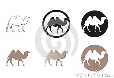 Camel minimal vector illustration Vector Illustration