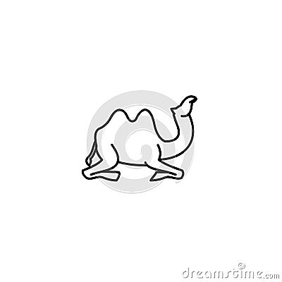 Camel simple logo icon designs vector illustration Cartoon Illustration
