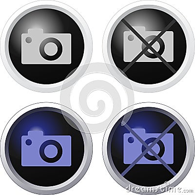 Camera Banned Vector Illustration