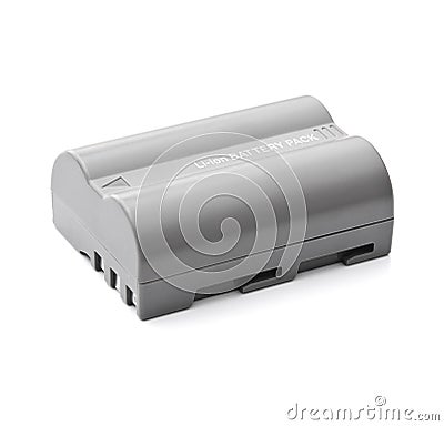 Camera Battery Stock Photo