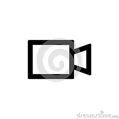 Camera camcoder icon for simple flat style ui design Vector Illustration