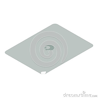 Camera clean cloth icon, isometric style Vector Illustration