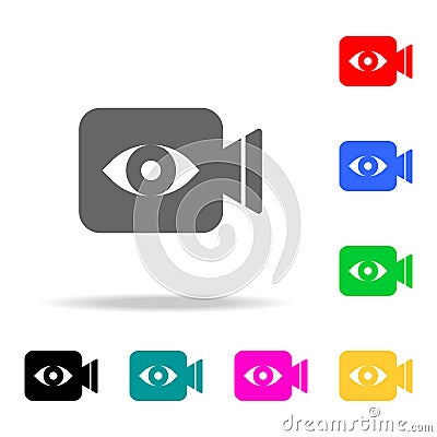 Camera eye web icon. Elements in multi colored icons for mobile concept and web apps. Icons for website design and development, ap Stock Photo