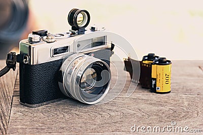 Camera film Stock Photo