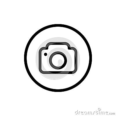 Camera flat icon Vector Illustration