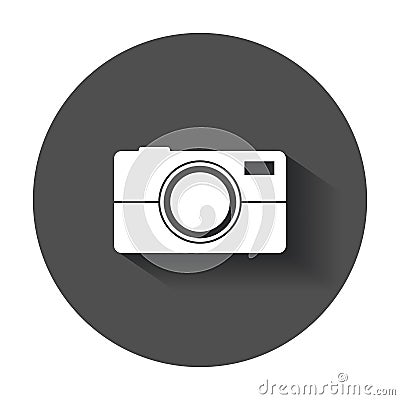 Camera flat vector icon. Vector Illustration