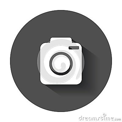 Camera flat vector icon. Vector Illustration