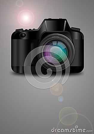 Camera with focal Stock Photo