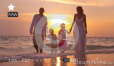 Camera Focus Capture Memories Photography Preview Concept Stock Photo