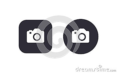 Camera icon button vector illustration scalable vector design Vector Illustration