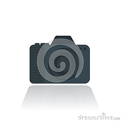 Camera icon, pictogram in flat style Vector Illustration