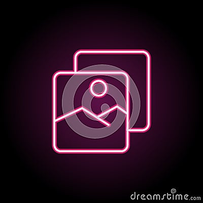 Camera icon. Simple thin line, outline vector of web icons for ui and ux, website or mobile application Stock Photo