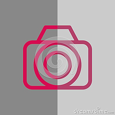 Camera icon stock vector illustration flat design Vector Illustration