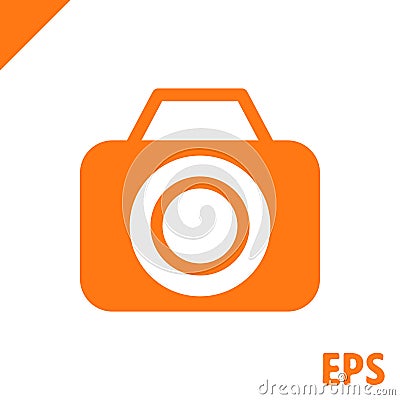 Camera icon stock vector illustration flat design Vector Illustration