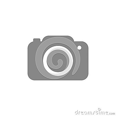 Camera Icon in trendy flat style isolated on grey background. Camera symbol for your web site design, logo, app, UI Vector Illustration