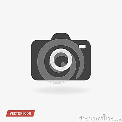 Camera Icon vector, vector illustion flat design style. Vector Illustration