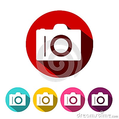 Camera Icon Vector Photographic Equipment Symbol Vector Illustration