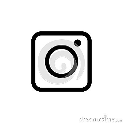 Camera icon on a white background Stock Photo