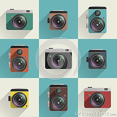 Camera icons Vector Illustration