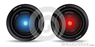 Camera lens Vector Illustration