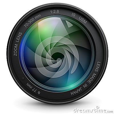 Camera lens Vector Illustration