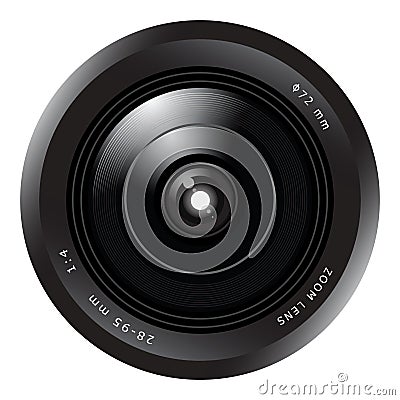 Camera lens Vector Illustration