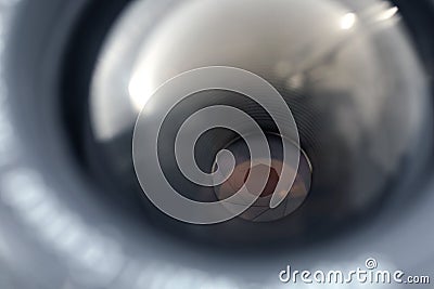 Camera lens detail Stock Photo