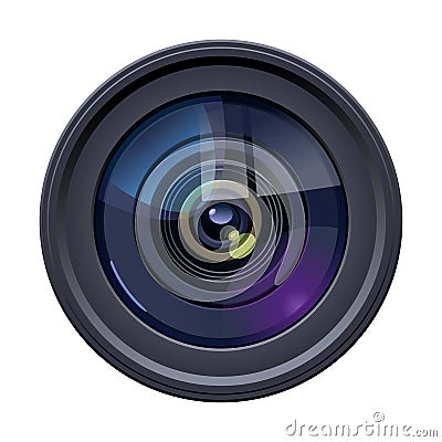 Camera lens Vector Illustration