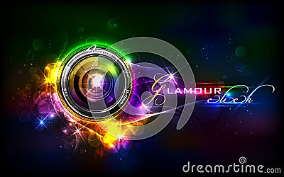 Camera Lens Vector Illustration