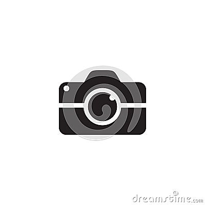 Camera lens logo icon design template Vector Illustration