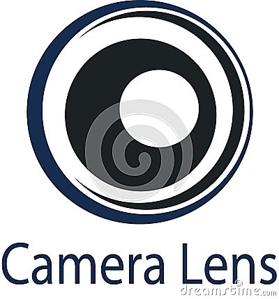 Camera lens logo and template Stock Photo