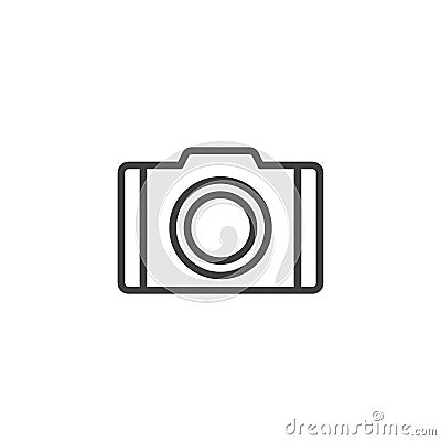 Camera line icon Vector Illustration