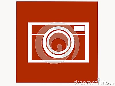 Camera Logo for company, business card etc. Stock Photo