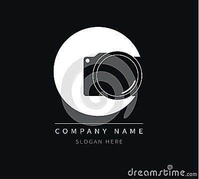 Camera logo, photography concept icon design, Photography logo. Cartoon Illustration