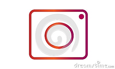 Camera logo vectors for designed packaging information company instagram. Stock Photo