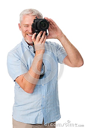 Camera man hobby Stock Photo