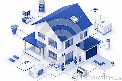Camera management in adaptive switch systems uses video technology to enhance surveillance, integrating perimeter structural netwo Cartoon Illustration