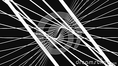 Camera moving into a 3d grid infinite space loop. High Definition motion background featuring an infinite tunnel of Stock Photo