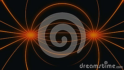 Camera moving into a 3d grid infinite space loop. High Definition motion background featuring an infinite tunnel of Stock Photo