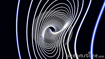 Camera moving into a 3d grid infinite space loop. High Definition motion background featuring an infinite tunnel of Stock Photo