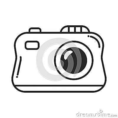 camera photographic device Vector Illustration