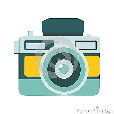 camera photographic device Vector Illustration