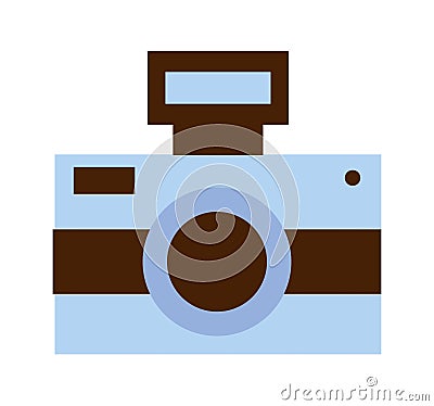 camera photographic device Vector Illustration