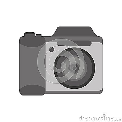 Camera photographic isolated icon Vector Illustration